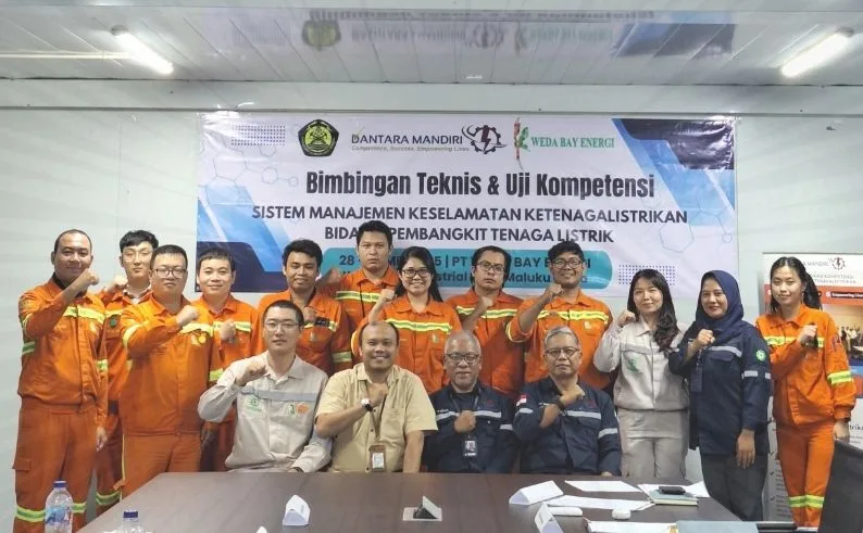 Bimtek dan Uji Kompetensi SMK2 di PT Weda Bay Energi