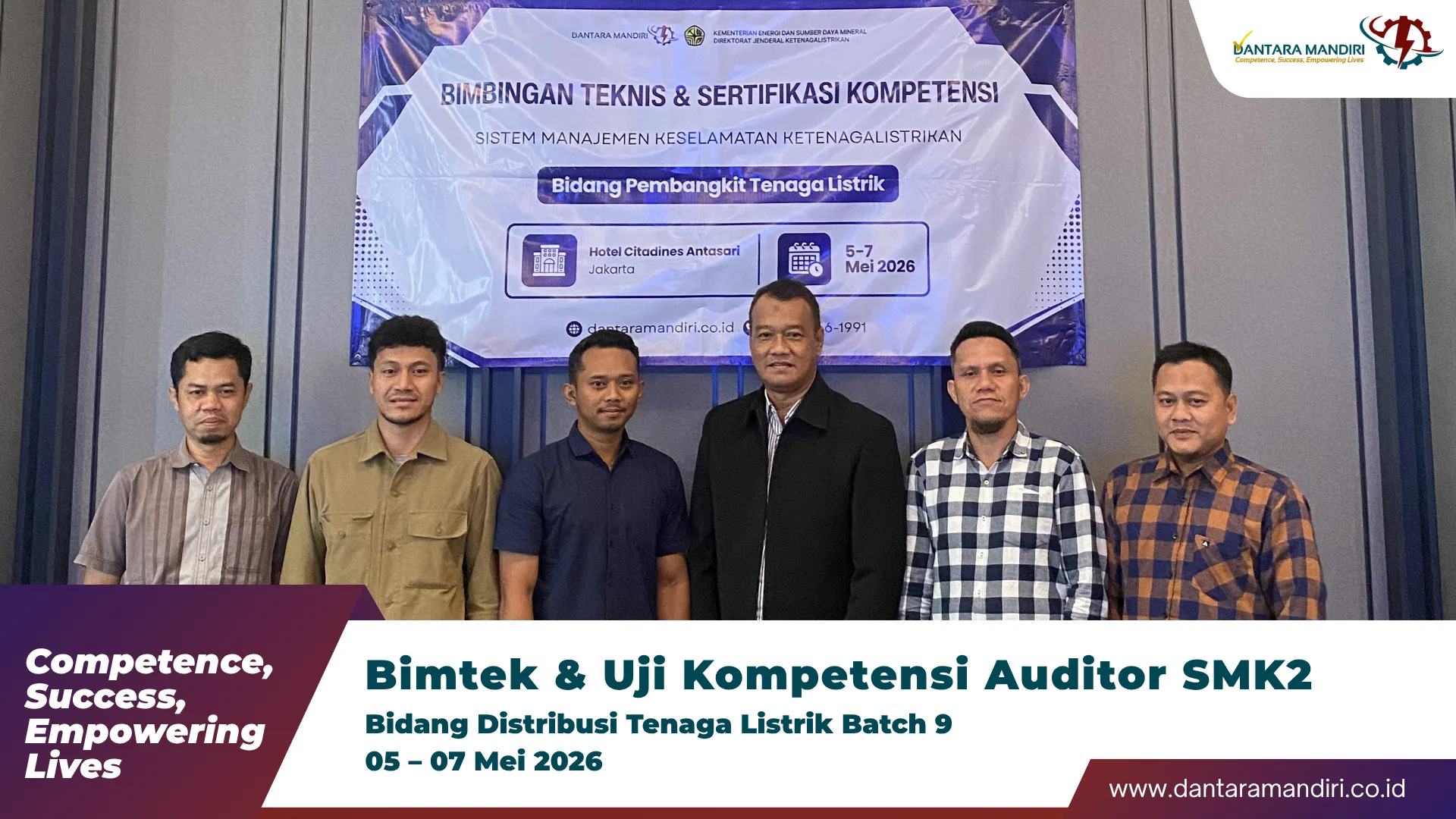 Bimbingan Teknis & Uji Kompetensi SMK2 Bidang Pembangkit Tenaga Listrik Batch 9