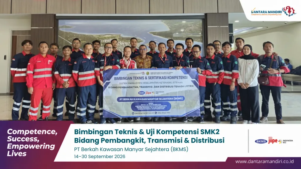 Inhouse Bimtek & Uji Kompetensi SMK2 Bidang Pembangkit, Transmisi, dan Distribusi di PT Berkah Kawasan Manyar Sejahtera (BKMS)