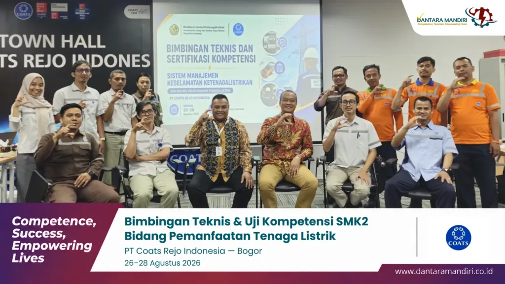 Inhouse Bimtek & Uji Kompetensi SMK2 Bidang Pemanfaatan di PT Coats Rejo Indonesia Bogor