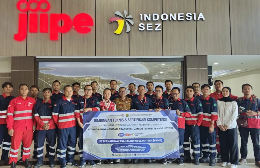 Inhouse Bimtek dan Uji Kompetensi SMK2 PT Berkah Kawasan Manyar Sejahtera BKMS Gresik